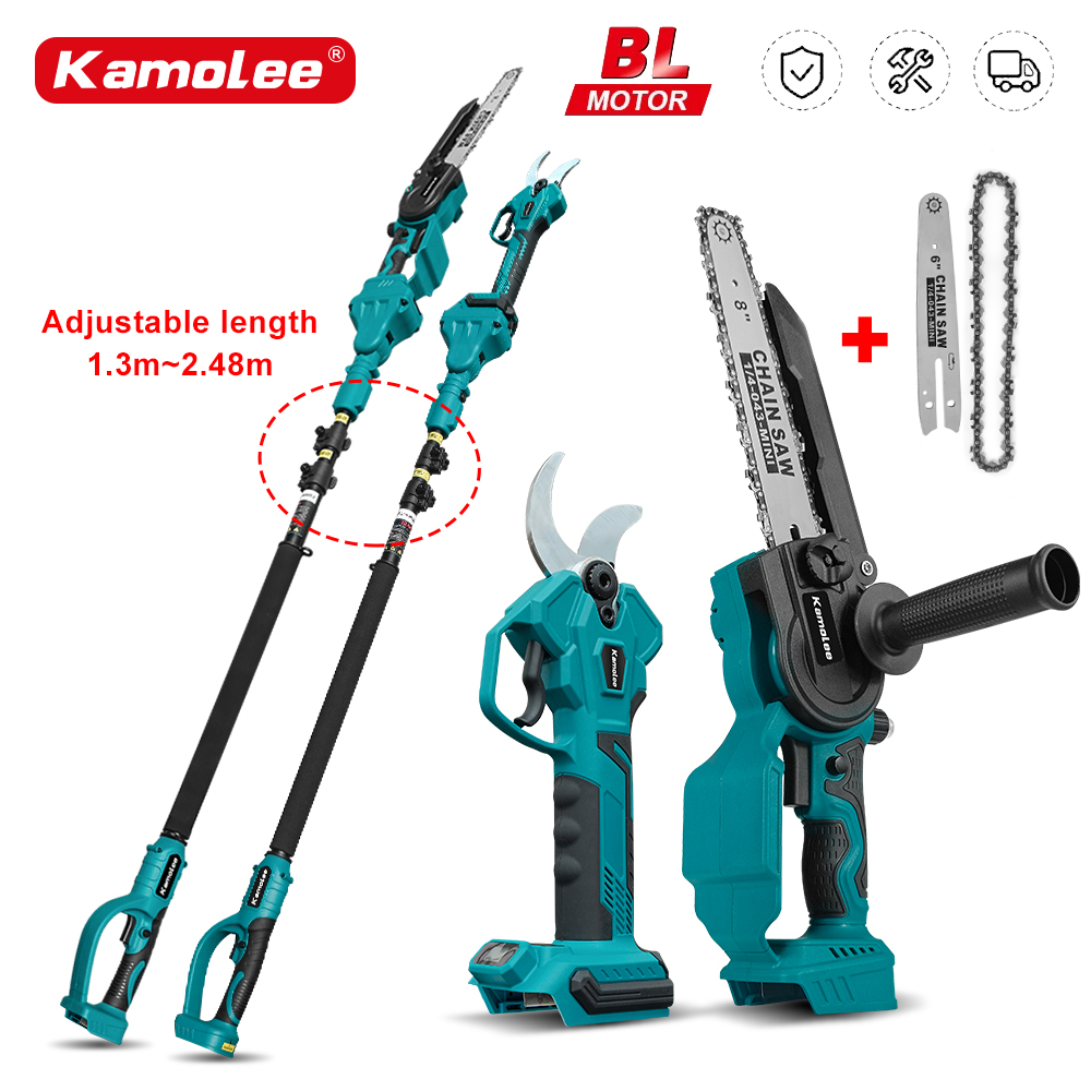 Bonsai Garden Tools - Kamolee 50 มม.ไร้สายไร้สายไฟฟ้ากรรไกร Pruner กรรไกรตัดแต่งกิ่งที่มีประสิทธิภาพผลไม้บอนไซตัดแต่งกิ่งสาขาเครื่องตัด