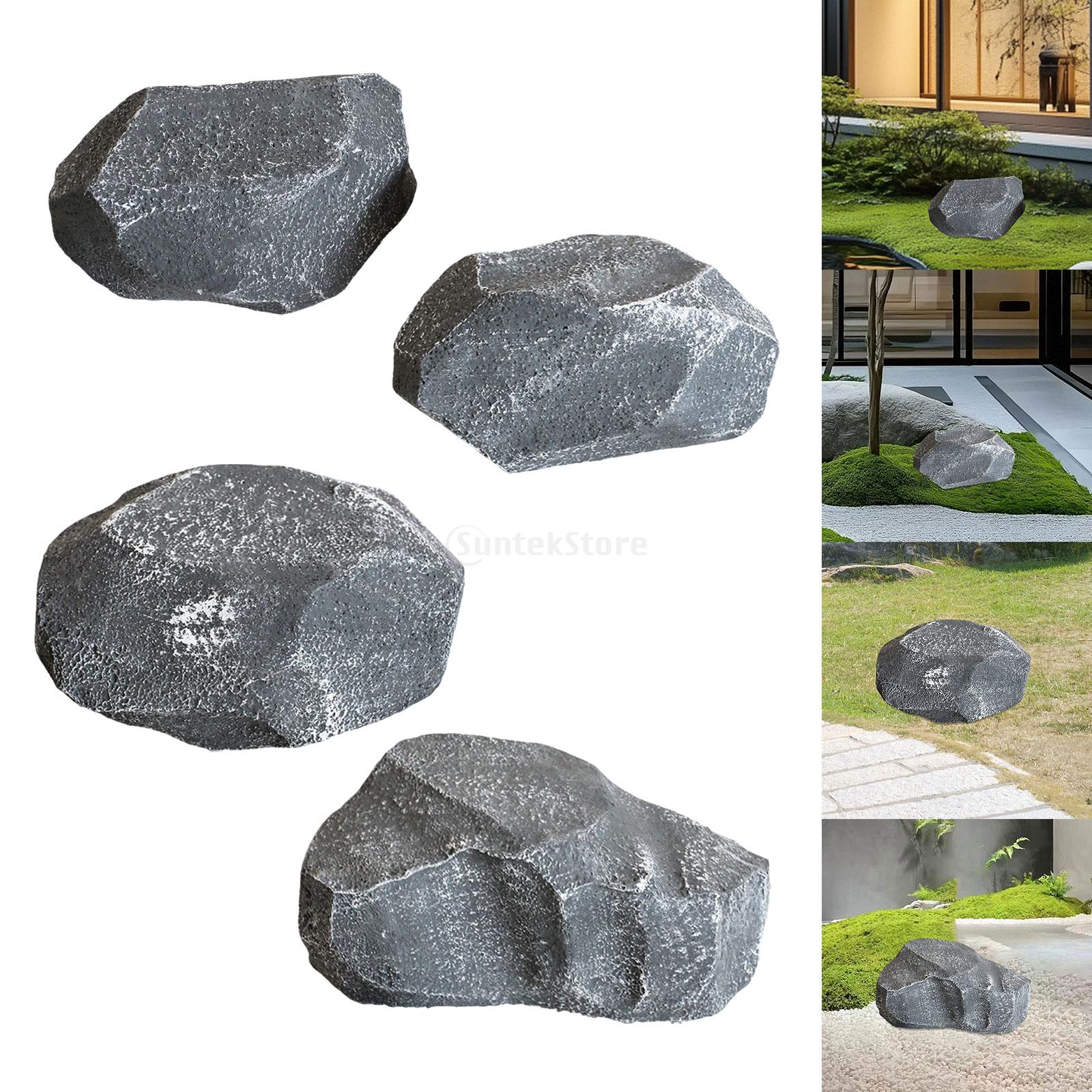 Bonsai Rock Garden - หินเทียมสําหรับปกปิดสายเคเบิลและอุปกรณ์ อเนกประสงค์ ภูมิทัศน์ หินภูมิทัศน์สําหรับสนามหญ้า ระเบียง ระเบียงลานสวน