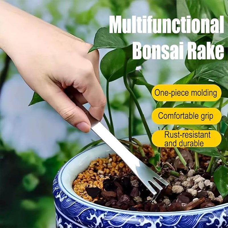 คราดถอนรากสแตนเลสแบบมือถือ สำห - Bonsai Garden Tools บทวิจารณ์และราคา