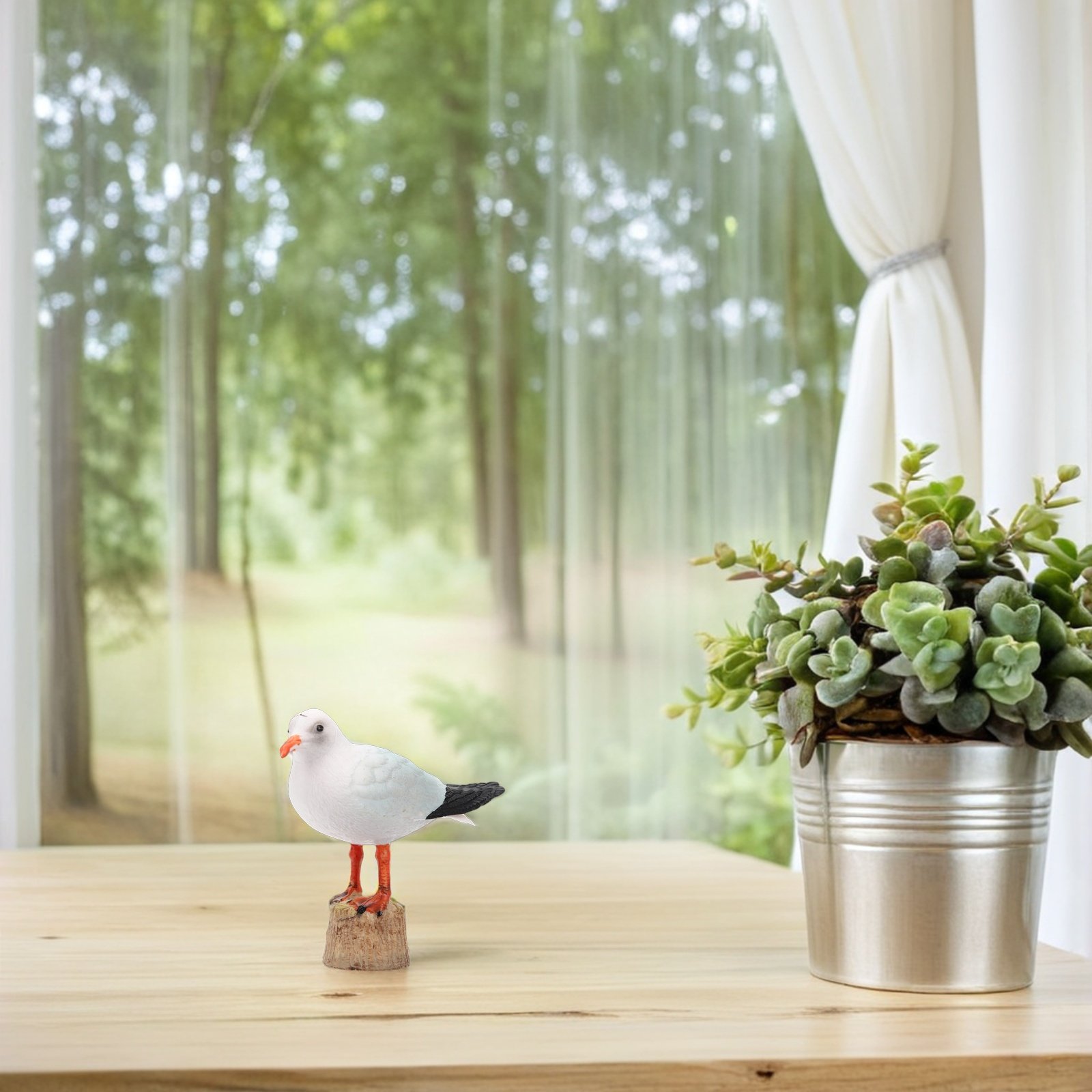 รูปปั้นนกนางนวล 2 ชิ้น วัสดุพล - Bonsai Garden And Cafe บทวิจารณ์และราคา